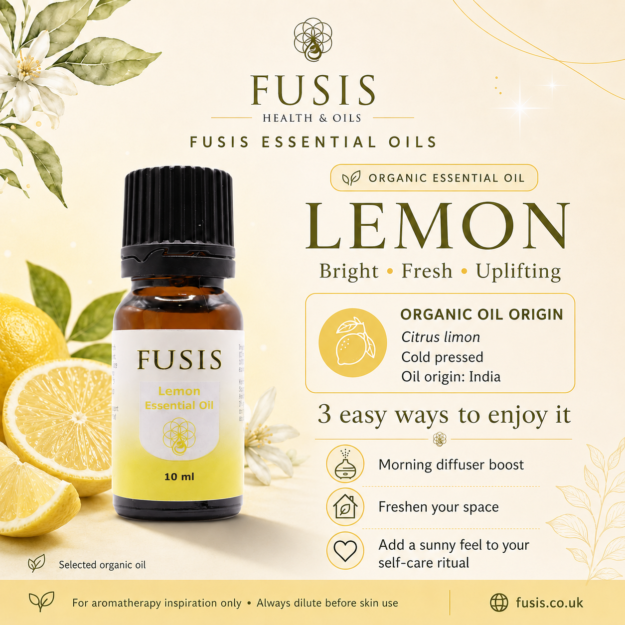 fusis lemon essential oil